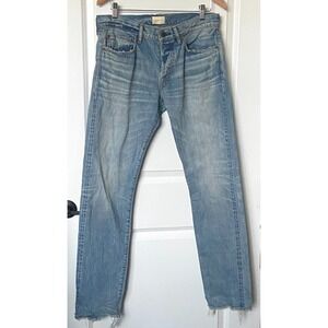 Simon Miller Jeans ~ Merced M001 Indigo Selvedge Raw Hem Men's Size 32 x 34